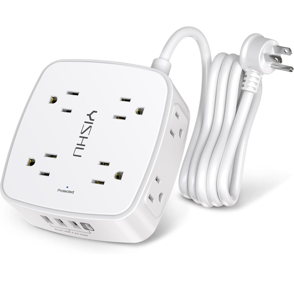 New 6 Ft Surge Protector Power Strip